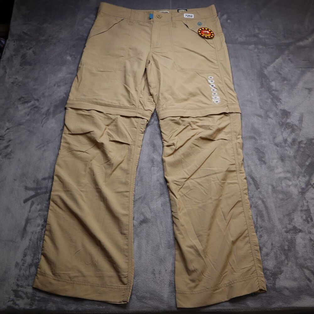 Magellan Pant Womens 12 Academy Convertible Short Sesame Khaki Outdoors Workwear